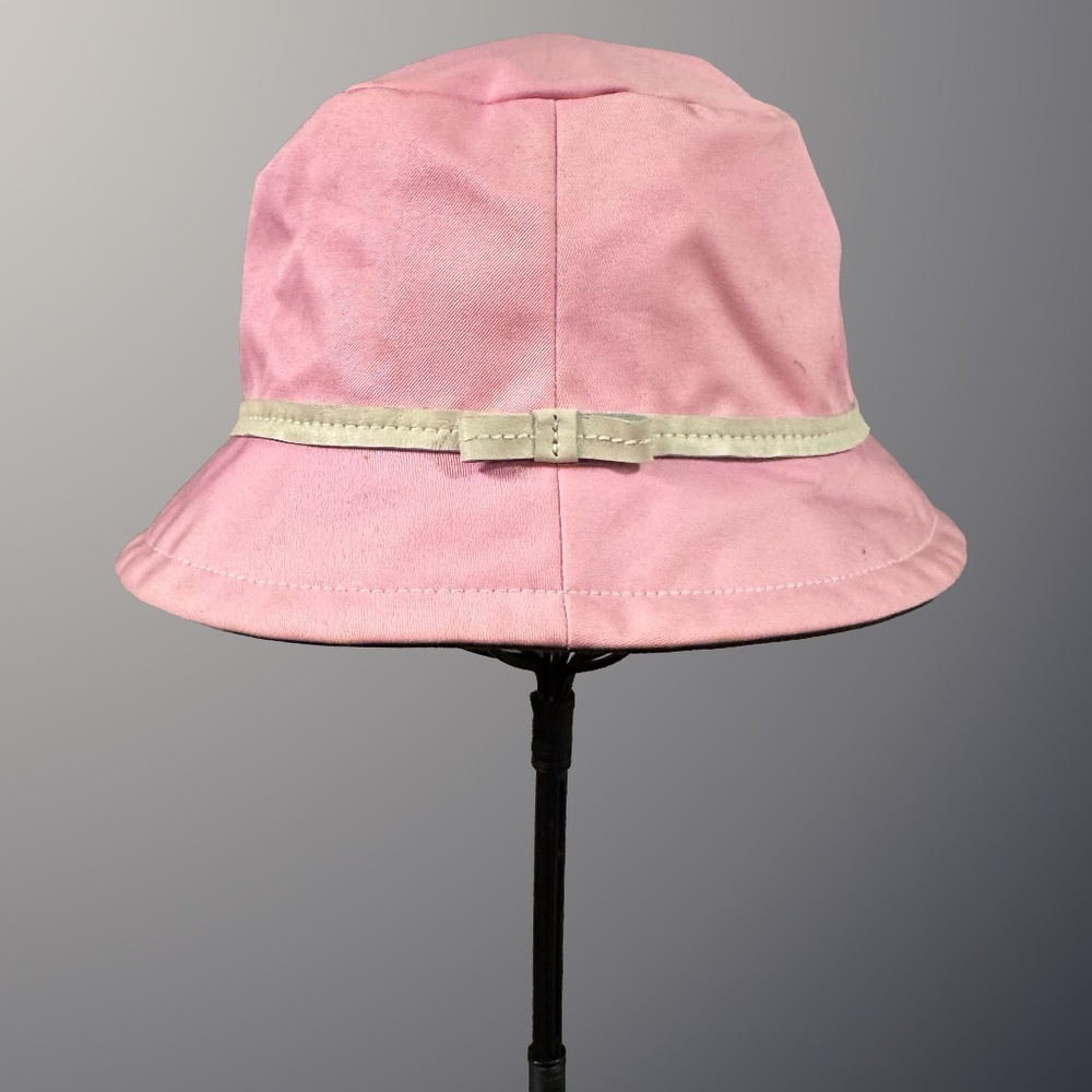 Coach Cotton Bucket Hat with Leather Trim